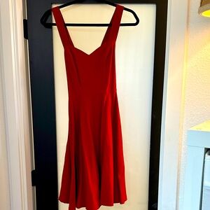 Elegant Red Sleeveless Dress-A-line mini perfection!